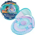 Inflatable Baby Spring Float - Mermaid Design, Ages 9-24 Months