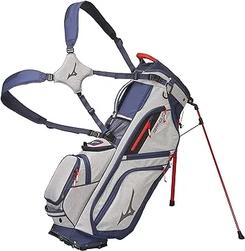 Mizuno BR-DX 14-Way Hybrid Golf Stand Bag | 14 Way Top Cuff | Full Length Dividers| Dual Shoulder Straps | Full Length Stand Legs | Large Insulated Cooler