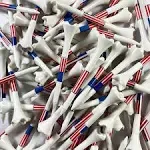 Colibyou 100 3 1/4" Pride Evolution American Flag USA Golf Tees White Wholesale