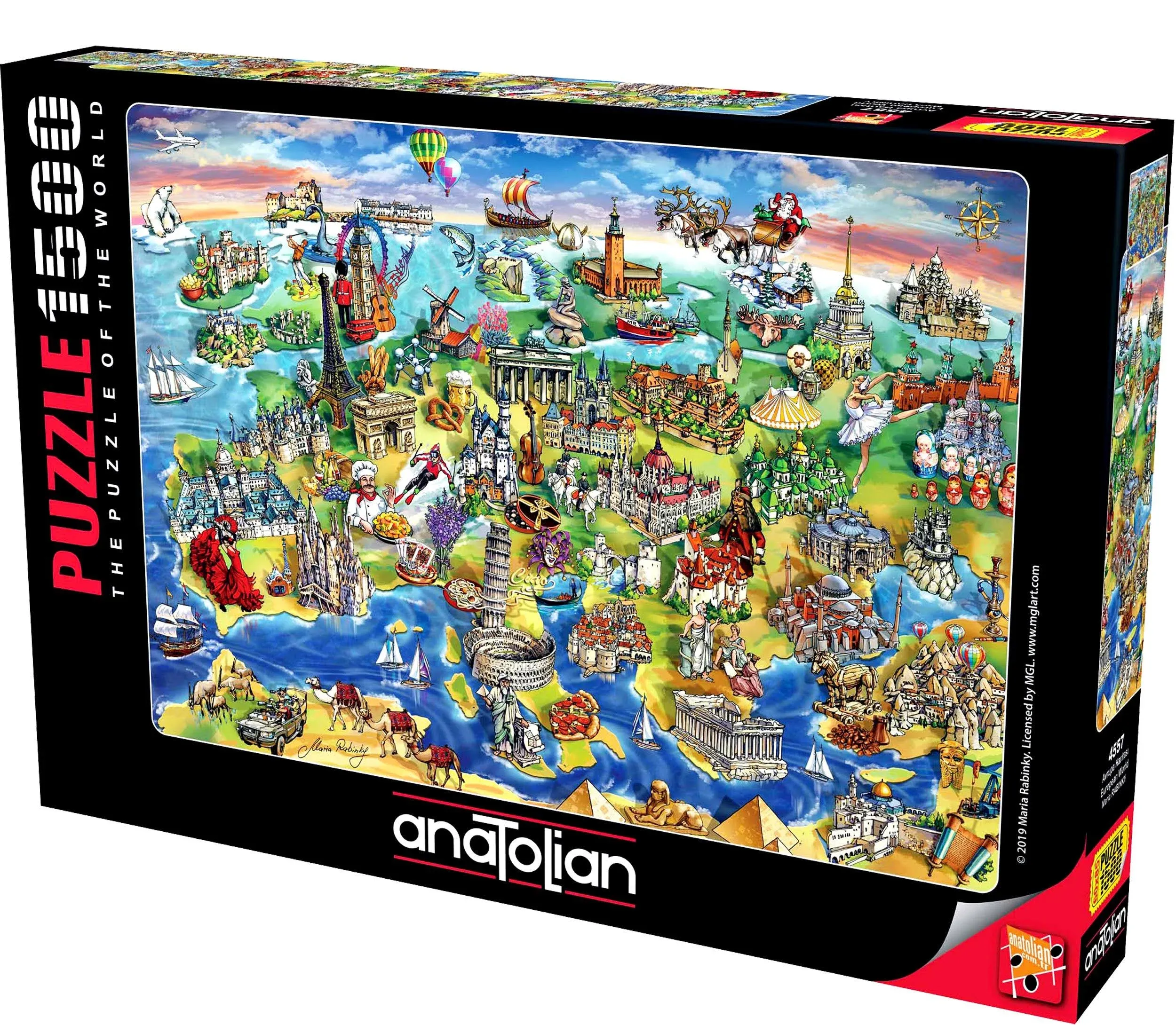 Anatolian Puzzle - European World 1500 Piece Jigsaw Puzzle 4557 Ana