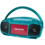 Aiwa Portable Boombox, Crystal Clear Sound with 3W x 2 Speakers a 7&#034; LCD Display