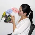 Tipmant Talking Parrots Birds Electronic Pets Office Home Decoration Recording & Playback Function Pen Holders Kids Toys