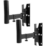 5 Core 2 Pack Speaker Wall Mount Stand Bookshelf Pair Rotatable Angle Adjustable WST 02