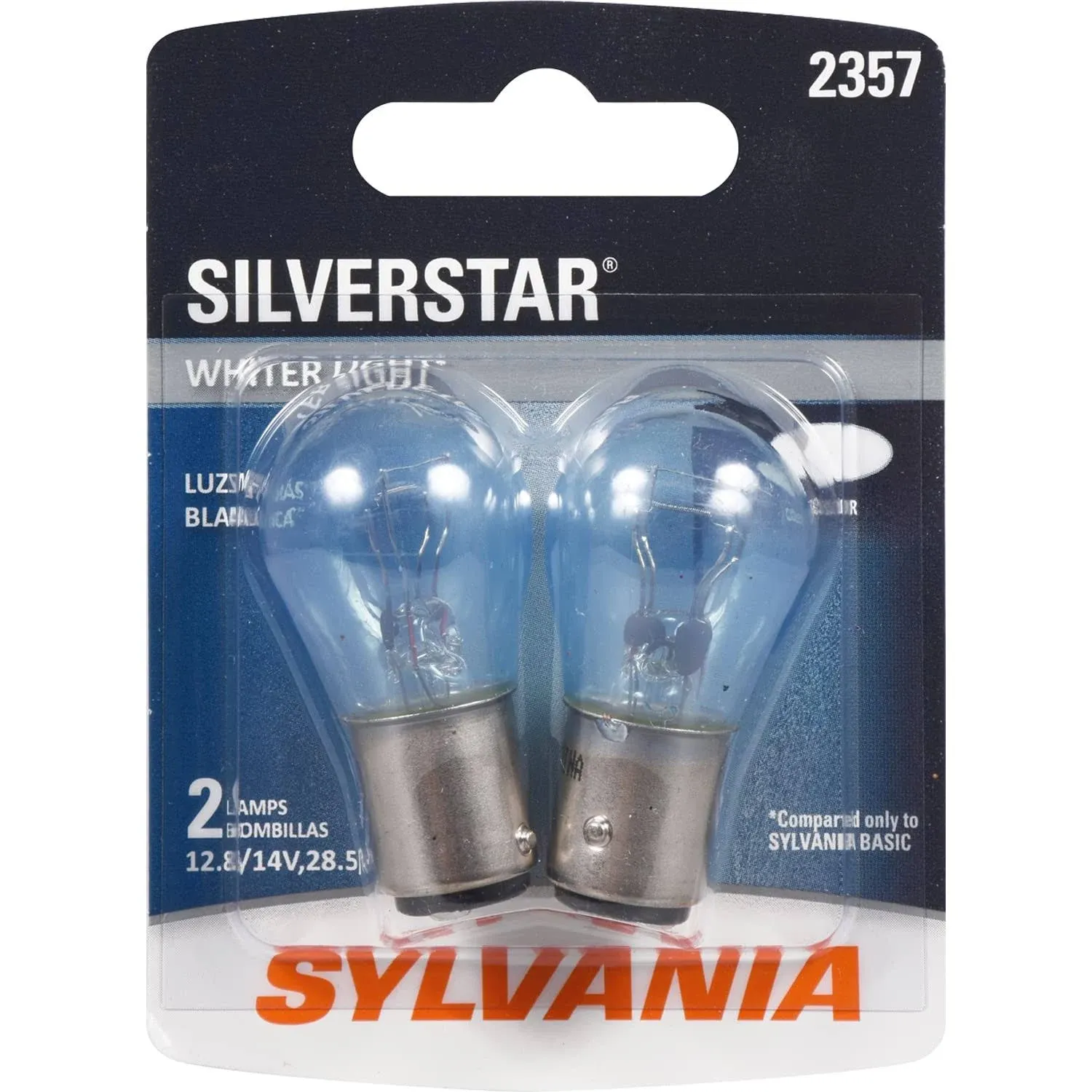 Sylvania 2357 Silverstar Mini Bulb, Pack of 2