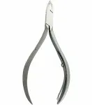 Rui Smiths Professional Cuticle Nippers | Precision Surgical-Grade Stainless Steel Cuticle Trimmer, French Handle, Single Spring, 5mm Jaw (Half Jaw)