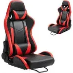 Dardoo Racing Gaming Bucket Seat with Adjustable Double Slide Game Chair,Red