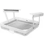 Anything Keeper - Organizer for Home, Kitchen, Bathroom, RV, Small Spaces - Storage Organizers - Compact Metal Basket - Under Cabinet Holder - Easy Install - Holds Strong - 11 x 10 x 2.5 in - White