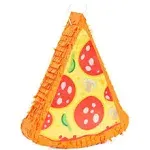 Small Pinata, Pizza Party Supplies (16.5 x 13.5 x 3 In)