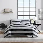 Nautica Cotton Comforter &amp; Sham Sets (Lawndale-Blac<wbr/>k/Grey)