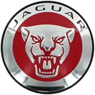 Jaguar Red Wheel Badge Center Cap XJ XK XF F-type C2D47107 OEM GENUINE