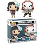 NEW FUNKO POP DEMON SLAYER MAKOMO &amp; SABITO 2 PACK 2023 NYCC SHARED EXCLUSIVE BUY