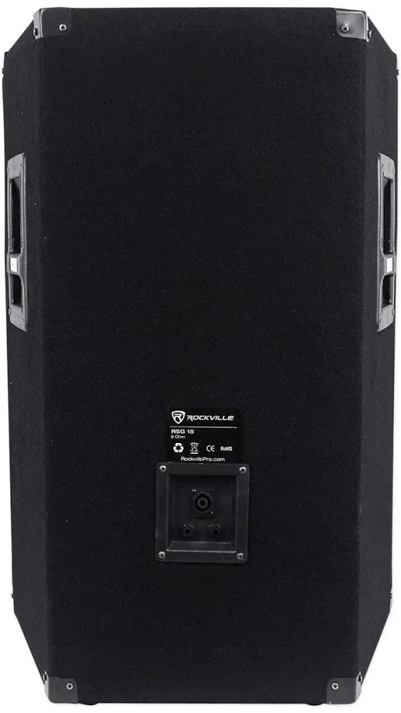 Rockville RSG15 15 3-Way 1500 Watt 8-Ohm Passive DJ/Pro Audio Pa Speaker