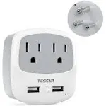 TESSAN Travel Plug Adapter for Italy