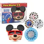 View Master 3-D Viewer Micky Mouse Deluxe Set 2023 Basic Fun 3 Reels/Viewer/C<wbr/>ase