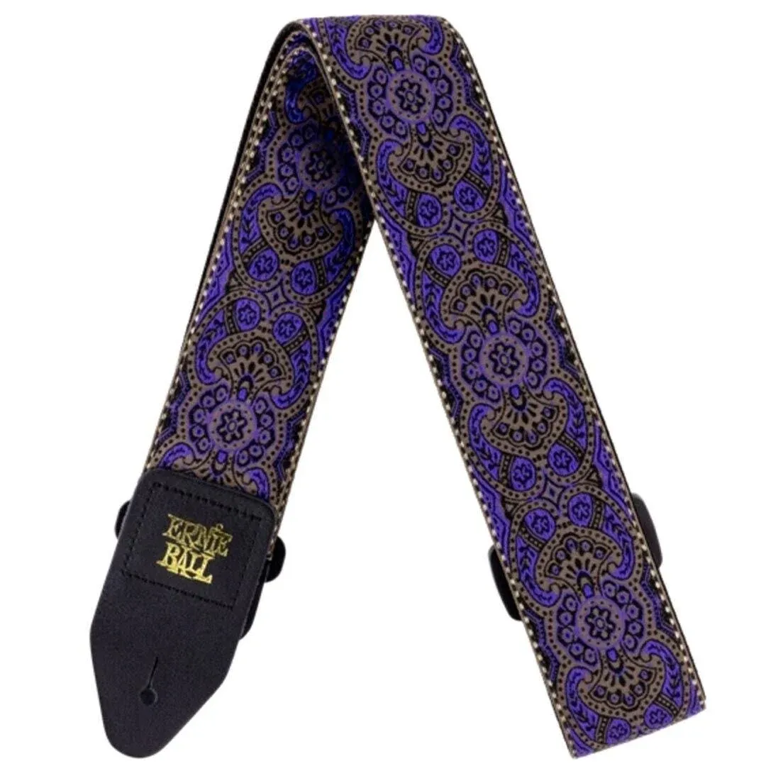 Ernie Ball Jacquard Guitar Strap, Purple Paisley (P04164)