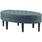 Madison Park - Martin Surfboard Tufted Ottoman - Blue