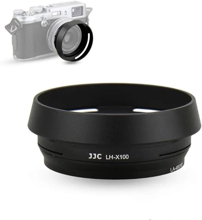 Metal Lens Hood + Adapter Ring for Fujifilm Fuji X100VI X100F X100S X100T X100V