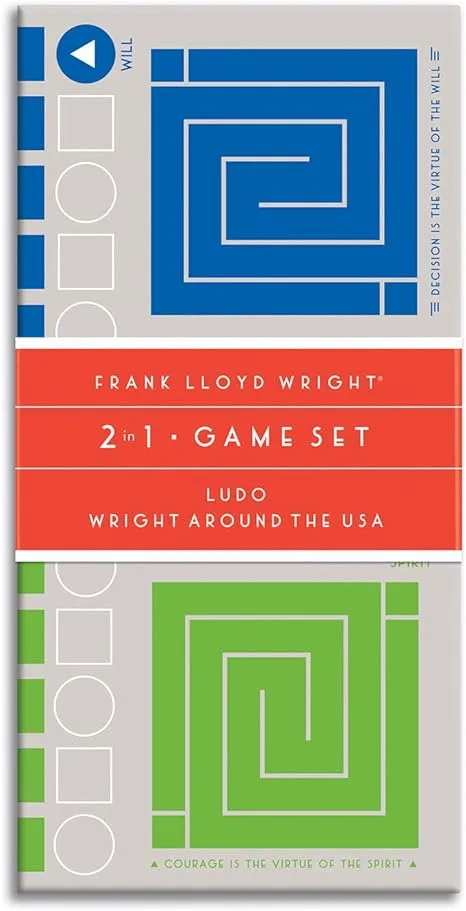 Galison Frank Lloyd Wright 2-in-1 Game Set, Multicolor