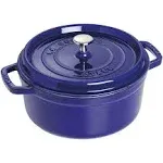 Staub Cast Iron 5.5-qt Round Cocotte - Grenadine, Made in France