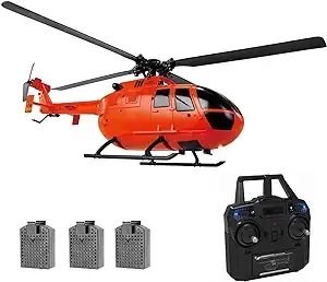 Remote Control Helicopter,4CH RC Helicopter RTF with Aileronless Design and 6-Axis Gyro, Modularized Battery, One-Key Takeoff/Landing, Altitude Hold, for Adults Gift