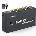 Fosi Audio Box X1 Phono Preamp For mm Turntable Mini Stereo Audio