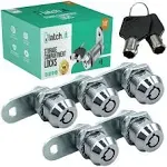 LATCH.IT 7/8” RV Storage Locks | 5-Pack RV Compartment Locks | Utility Cam Lock | 100% Metal RV Locks for Storage Door On Camper | 10-Key RV Cam