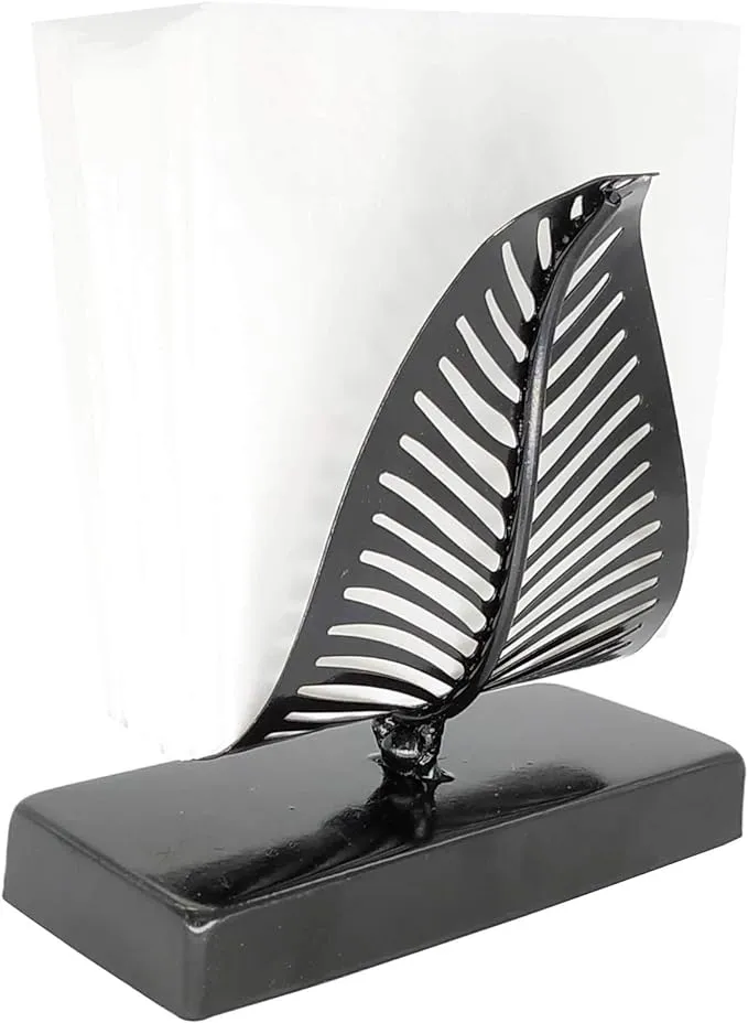 Freestanding Modern Napkin Holder with Leaf Design Tabletop Tissue Dispenser ...