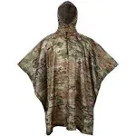 GRVCN Military Rain Poncho, Camouflage Rain Coat Outdoor Waterproof Lightweight