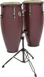 Latin Percussion City Series Conga Set with Stand In Darkwood Finish