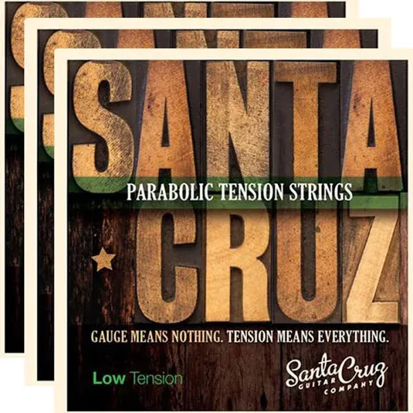 Santa Cruz Parabolic Tension Acoustic Guitar Strings Low Ten