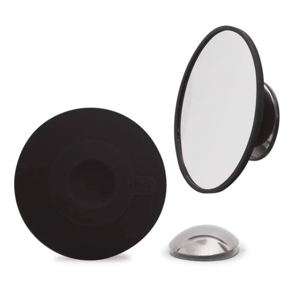 Cosmetic Mirror 10 x Magnification with Magnetic Extension Bar, Black