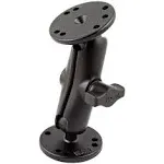 RAM-B-101U-C Ram Mount 1" Diameter Ball Mount w/Long Double Socket Arm