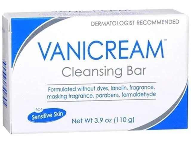 Vanicream Cleansing Bar for Sensitive Skin 3.90 oz (Pack of 7)