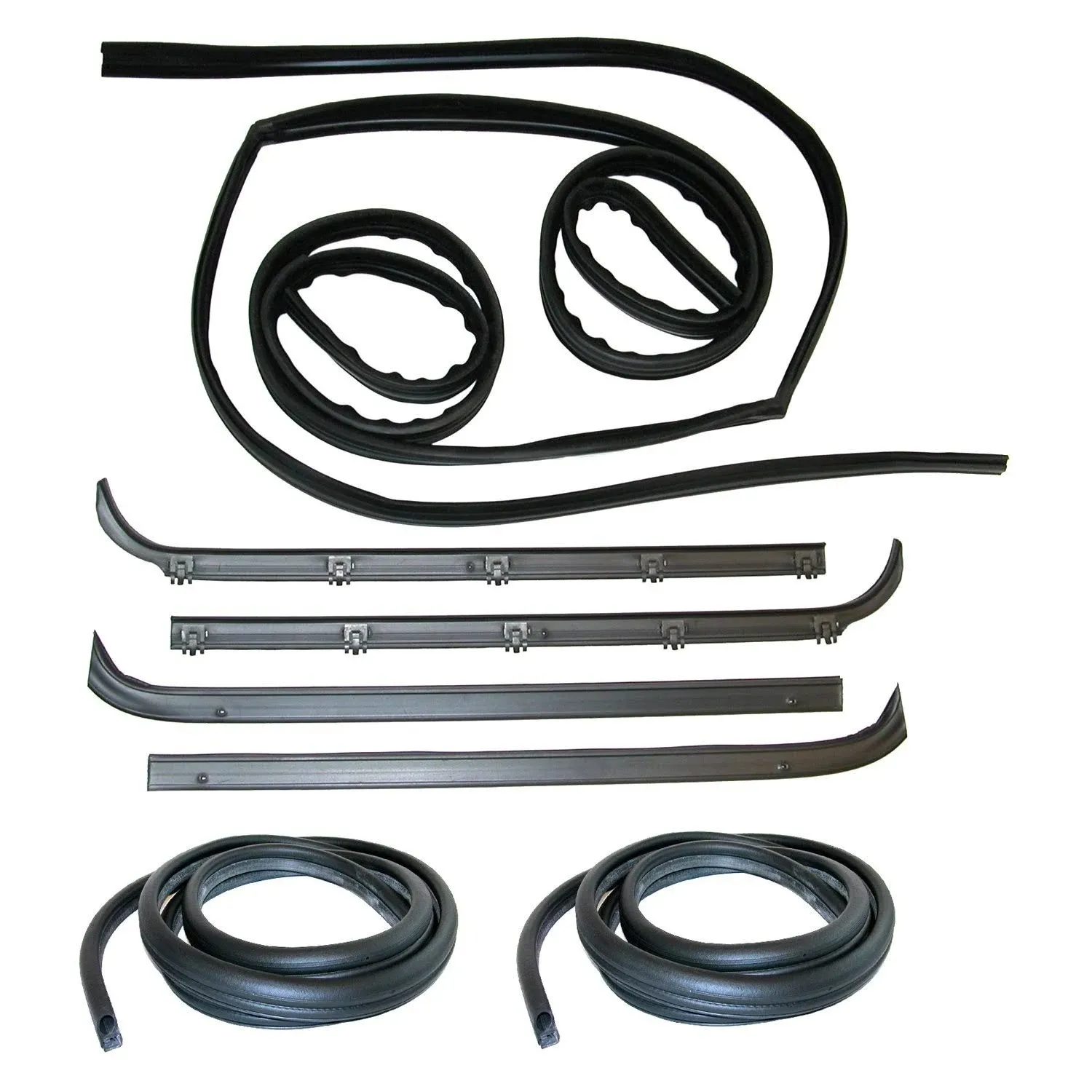 KF1001-8 Glass Run Channel Kit (Inner & Outer Belt Weatherstrip Kit, Complete, Door Seal Kit, Driver Side & Passenger Side)