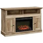 Sauder Cannery Bridge Fireplace TV Stand, for TVs up to 60", Lintel Oak Finish