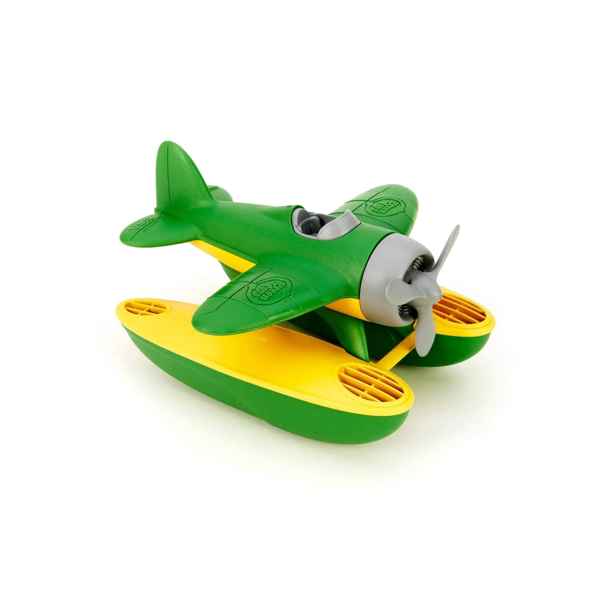 Green Toys Seaplane in Green Color - BPA Free, Phthalate Free Floatplane for Improving Pincers Grip. Toys and Games ,9 x 9.5 x 6 inches