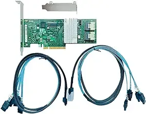 9207-8i 6Gbps HBA LSI FW:P20 IT Mode ZFS FreeNAS unRAID 2* SFF-8087 SATA