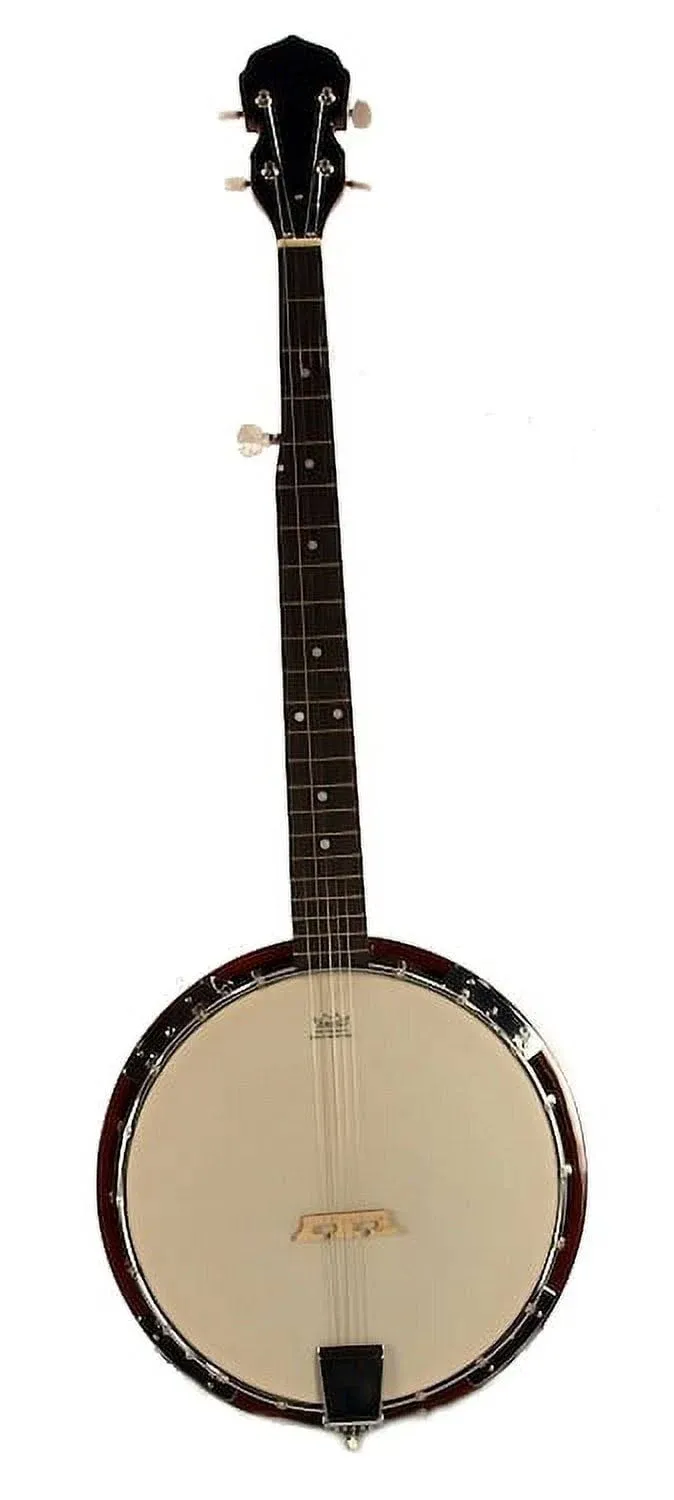 5-String BANJO - REMO Head 38" TRADITIONAL BLUEGRASS Solid Sepele Wood