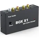 Fosi Audio Box X1 Phono Preamp For mm Turntable Mini Stereo Audio