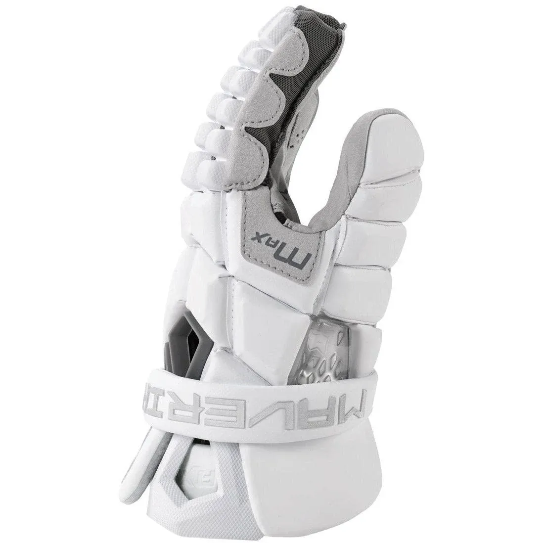 Maverik Max Lacrosse Gloves White / Large