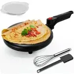 NutriChef Electric Griddle - Crepe Maker Hot Plate Cooktop