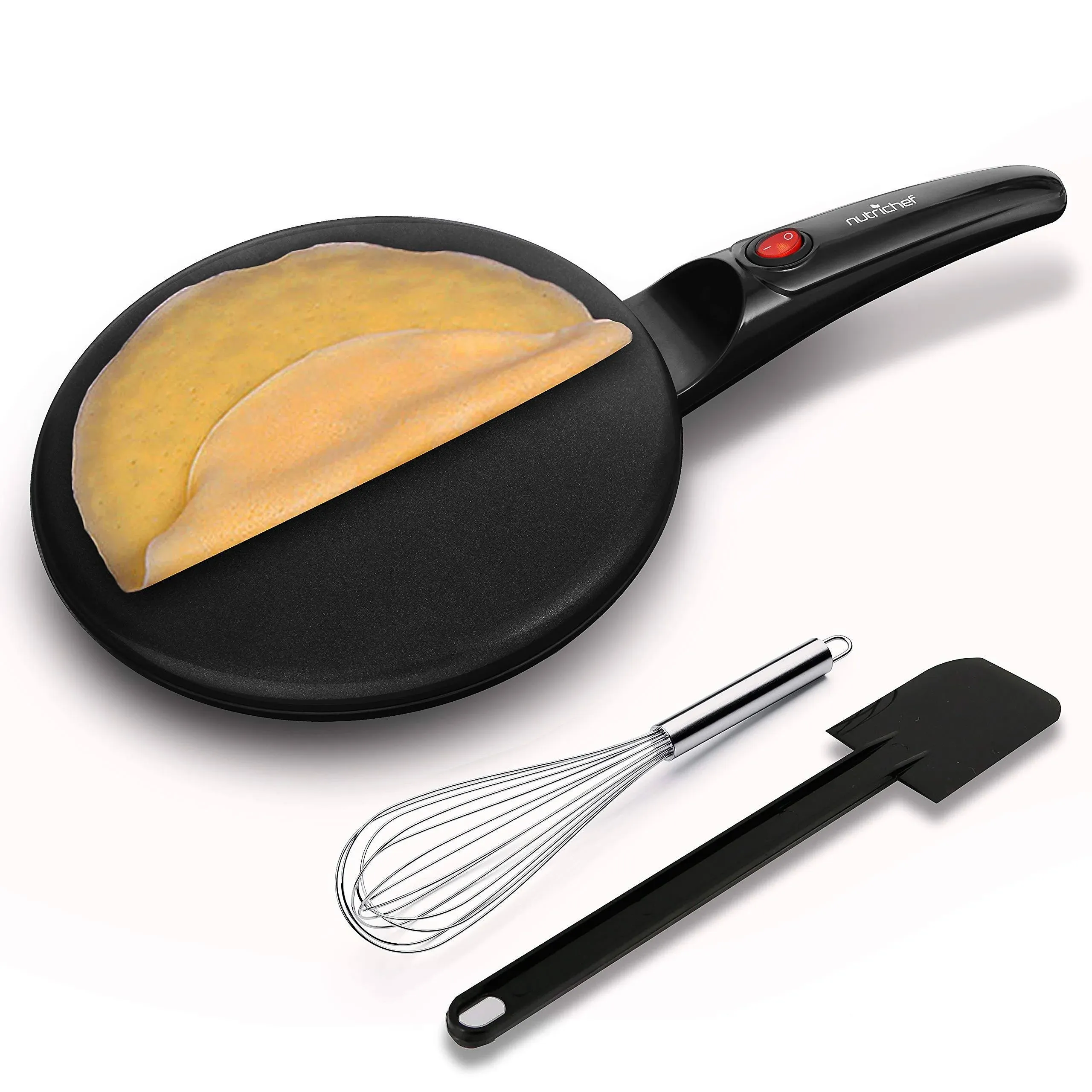 NutriChef Pkcrm08.5 - Electric Griddle - Crepe Maker Hot Plate Cooktop