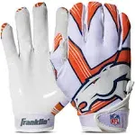 Franklin Sports Youth NFL Football Receiver Gloves - Kids Football Gloves Pair - NFL Team Logos and Silicone Palm - All Youth Sizes - Great Game Gear + Football Costume Accessory