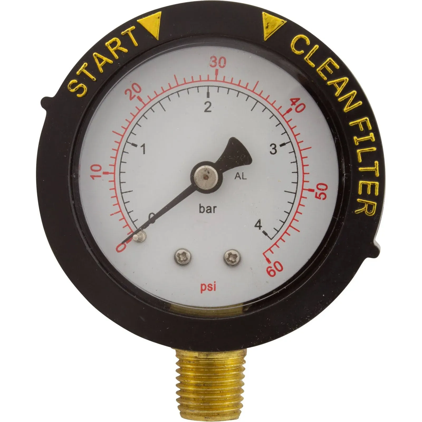 Pentair 190058Z Pressure Gauge, Black