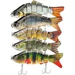 TANJULURE Fishing Lures for Bass Trout 1.4~3.9 Multi Jointed Swimbaits Slow Sink