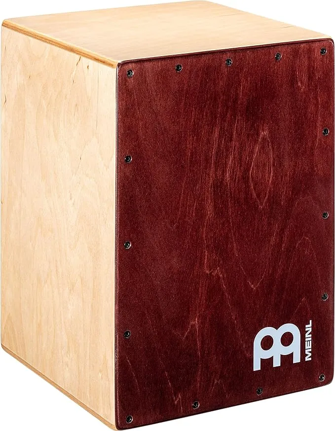 Meinl Percussion Jam Cajon Box Drum with Snare and Bass Tone for Acoustic Music — Made in Europe — Baltic Birch Wood, Play with Your Hands, 2-Year Warranty (JC50WRNT)