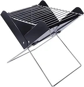 YSSOA 12 inchPortable Grill Charcoal Barbecue Grill - Folding Grill Notebook ...