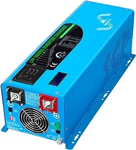 SUNGOLDPOWER 4000W 24V Pure Sine Wave Inverter Charger Blue