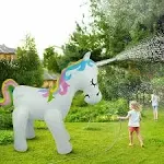 Inflatable Unicorn Sprinkler Summer Fun Water Toy SF-IUS-01 5.3 X 5.9 X 2.4” New