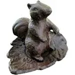 Squirrel in Leaf Aluminum  Garden Water Hose Guide 19&quot; tall yard art ornament